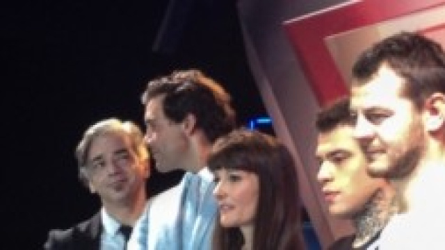 i giudici di X Factor posano per le fotografie