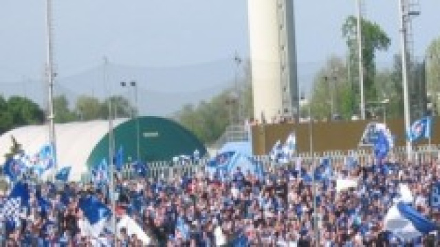 Grande tifo in curva per la LegaPro