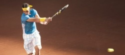 Rafael Nadal en un partido.