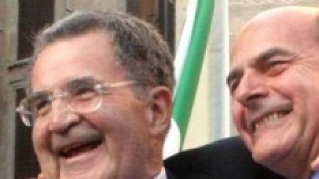 PierLuigi Bersani con Romano Prodi 