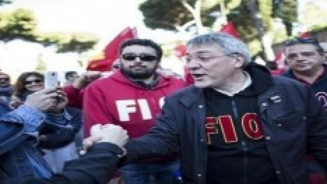 Il segretario della Fiom Fausto Landini