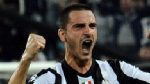 L'urlo di Bonucci, autore del gol vittoria 