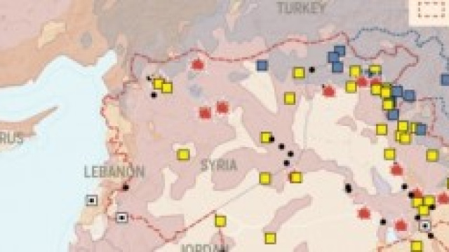 Mappa attuale del Califfato
