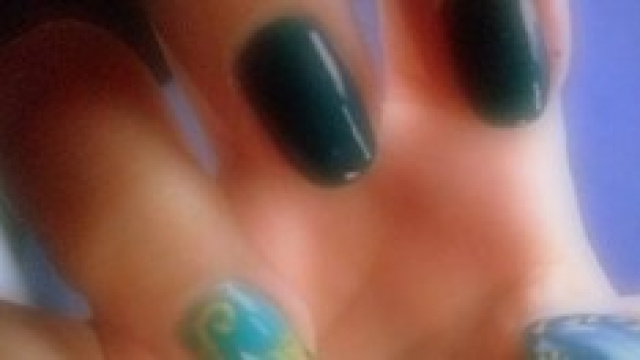 Unghie a mandorla autunnali