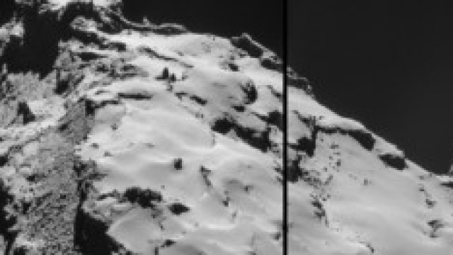 67P/C-G vista da Rosetta fonte ESA/Rosetta/NavCam