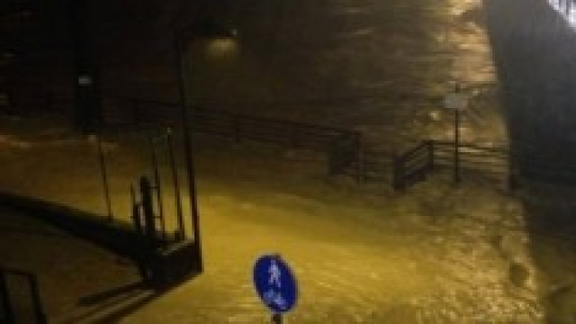 Alluvione e frane nella provincia della Liguria