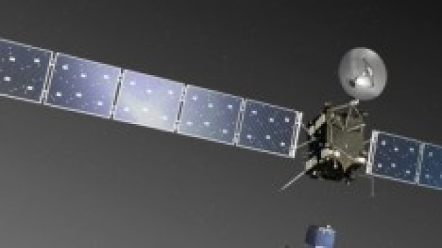 Animazione del  lancio della sonda Rosetta