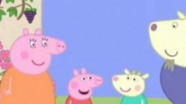 Una scena del cartoon con Gabriella Capra