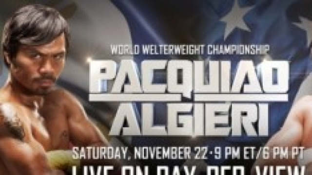 Pacquiao vs Algieri, mondiale welter WBO