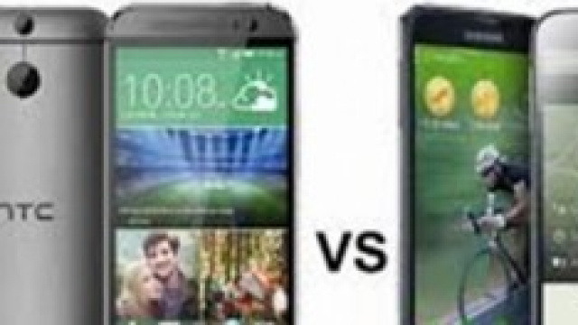 Samsung Galaxy SV e Htc One M8.