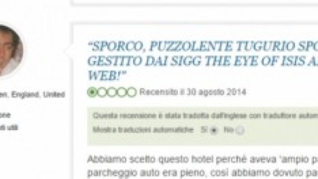 Lo sfogo dei coniugi Jenkinson su Tripadvisor