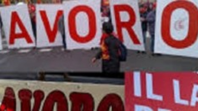 Manifestazione giovanile per il lavoro