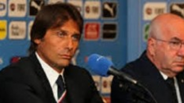 Antonio Conte ed il Presidente Tavecchio