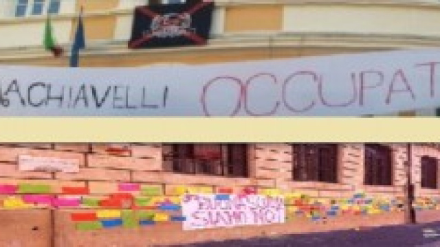 La protesta degli studenti nei licei di Roma