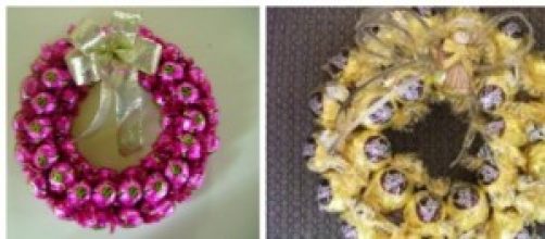 A guirlanda de bombons &eacute; tend&ecirc;ncia na decora&ccedil;&atilde;o.