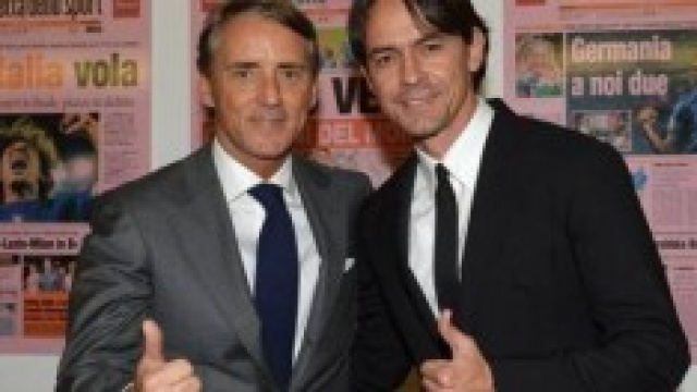 Roberto Mancini e Pippo Inzaghi