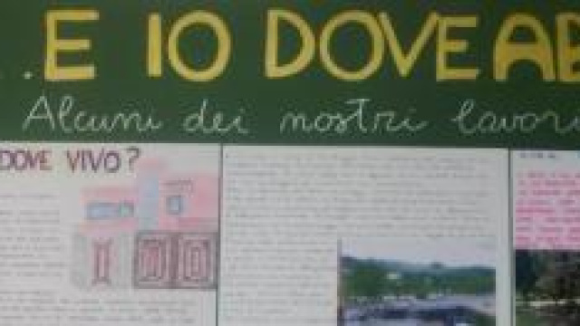 Cartellone relativo a un' attivit&agrave; laboratoriale