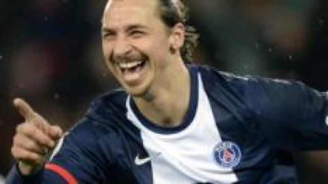 Zlatan Ibrahimovic durante un'esultanza