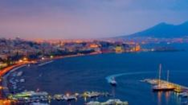 Vista del bellissimo golfo di Napoli