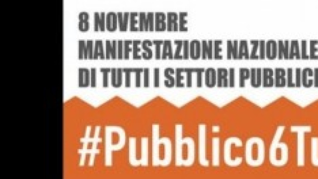 8 novembre, manifestazione per il pubblico impiego