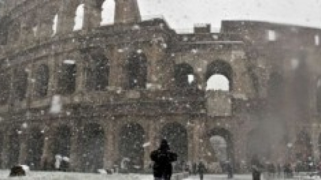 Colosseo innevato, sar&agrave; cos&igrave; anche questo inverno?