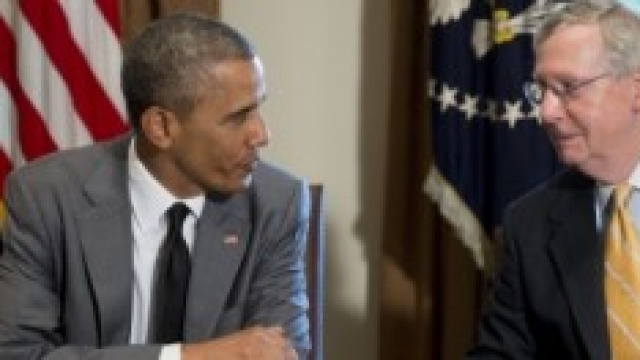 Barack Obama e Mitch McConnell