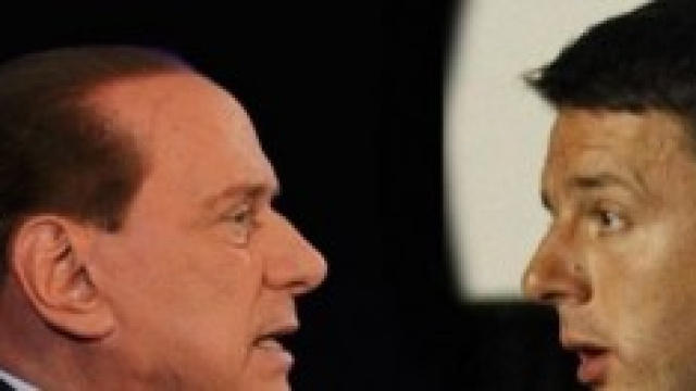 Berlusconi e Renzi a confronto.
