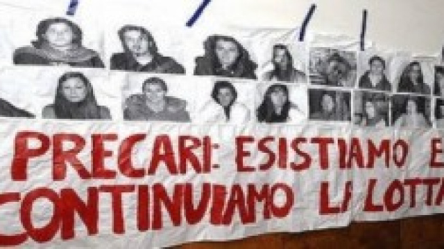 La lotta dei precari della scuola