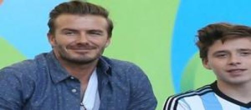 David y Brooklyn Beckham 