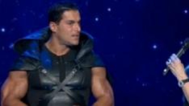 Silvio Simac dopo aver tolto la maschera