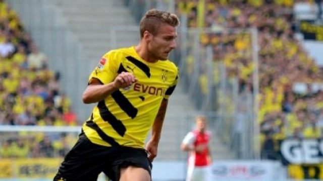 Ciro Immobile con la maglia del Borussia Dortmund