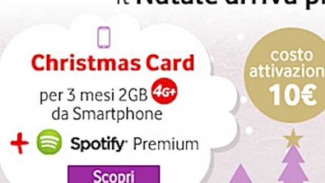 Offerta Internet Vodafone Christmas Card