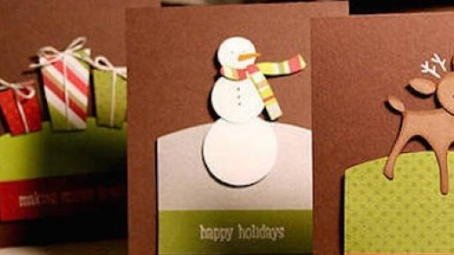 Biglietti di Natale fai da te