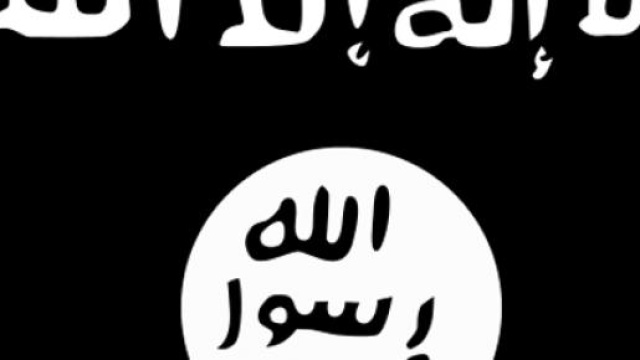 La bandiera nera dello stato islamico