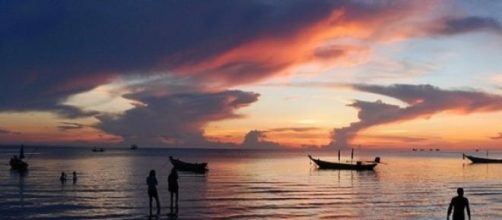 Koh Tao island sunset in Thailand