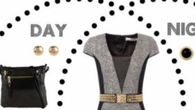 3 day to night bianco nero oro grigio, da polyvore
