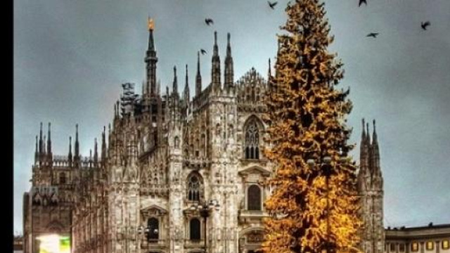 Natale 2014 a Milano, piazza Duomo