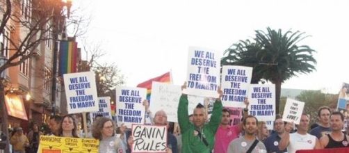 GLBT rally for marriage right
