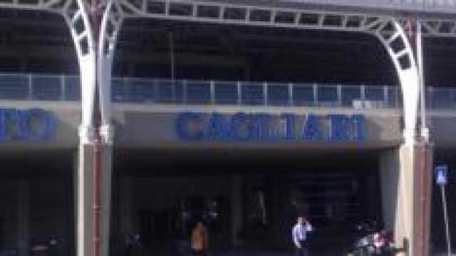 L'ingresso dell'aeroporto di Cagliari Elmas