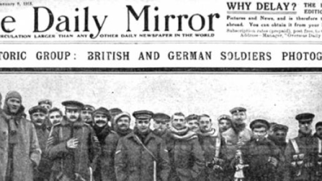 Soldati fotografati durante la "Tregua di Natale" 