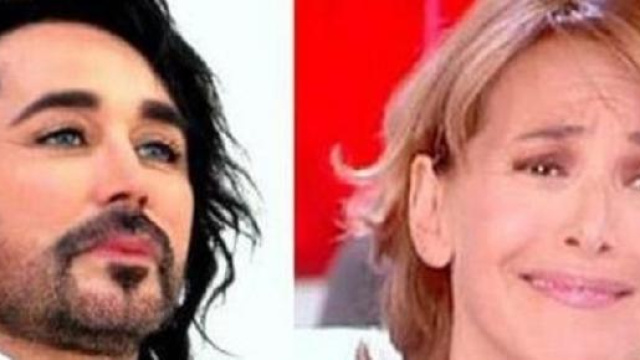 Il cantante Scialpi e Barbara d'Urso