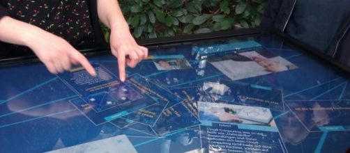 Uso de los dedos &iacute;ndices en una touchscreen