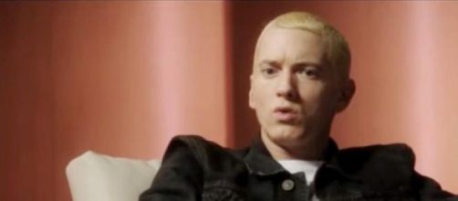 Eminem en su actuaci&oacute;n en el film "The Interview"
