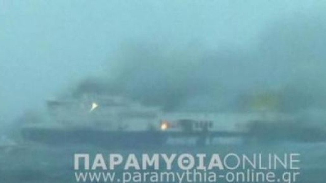 Incendio a bordo di traghetto