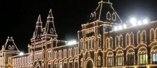 Plaza Roja de Moscu en Navidad