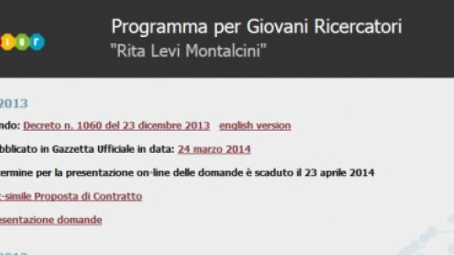 Bando giovani ricercatori, Miur firma il bando