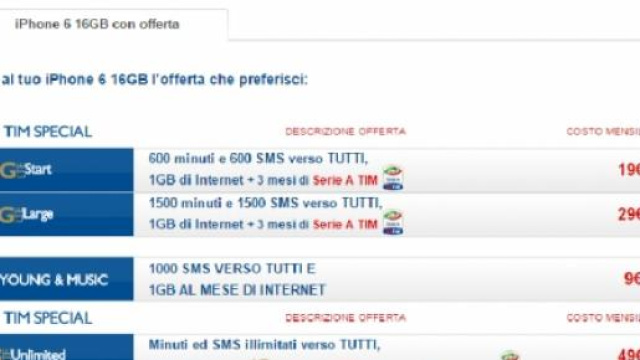Promozioni iPhone con TIm e 3 Italia.