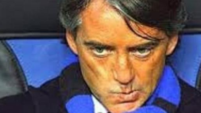 L'allenatore dell'Inter Roberto Mancini