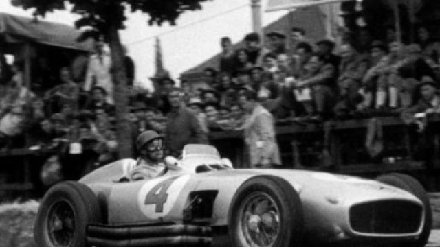 Manuel Fangio sul circuito di Bremgarten 