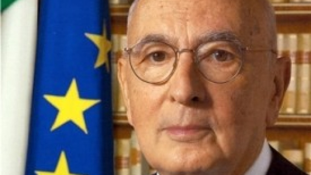 Il presidente della Repubblica Giorgio Napolitano